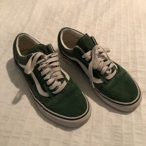Classic Low-Top Women's Suede Skate Sneakers - Green
